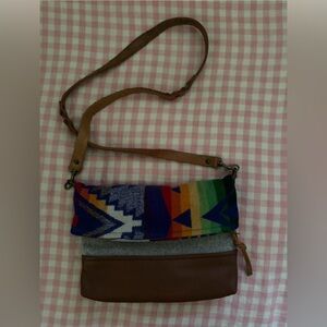 Multicolor Patterned Crossbody Bag